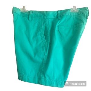 Girlfriend Chino Shorts TALBOTS Sz 6P blue green